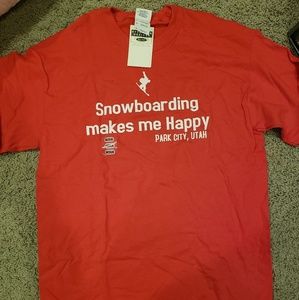 Snowboarding makes me happy - Park City Utah shirt